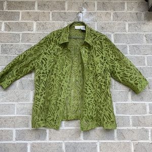 White Stag Green Transparent Shirt | Fit L